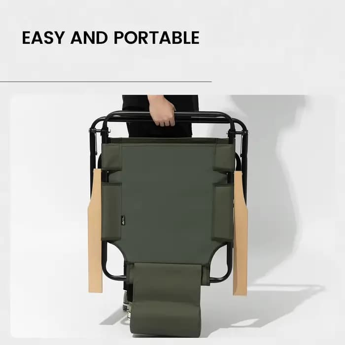MOBI GARDEN Camping réglable bas inclinable Portable chaise de loisirs en plein air avec dossier en