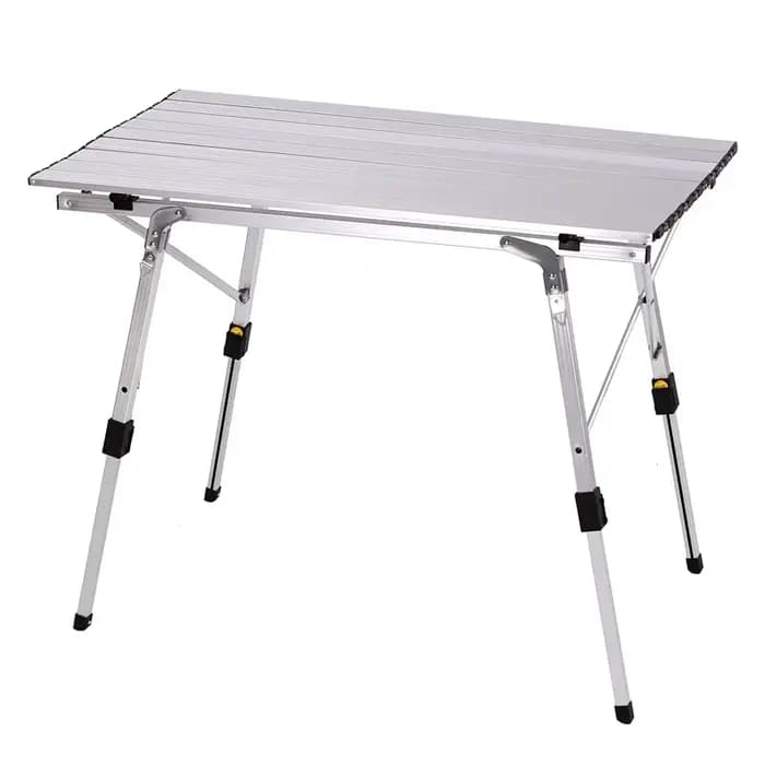 Table de camping pliante en alliage d'aluminium