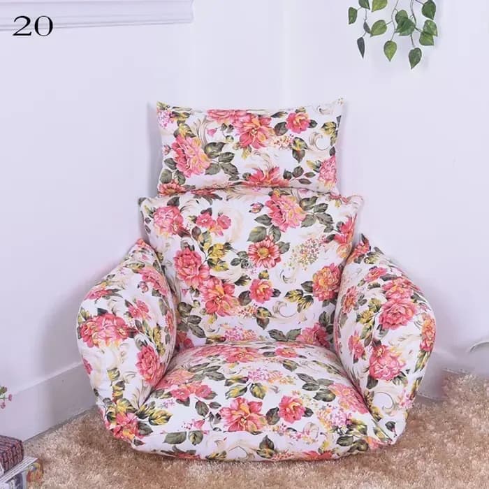 Juste de coussin en coton pour chaise pivotante et taie d'oreiller d'extérieur