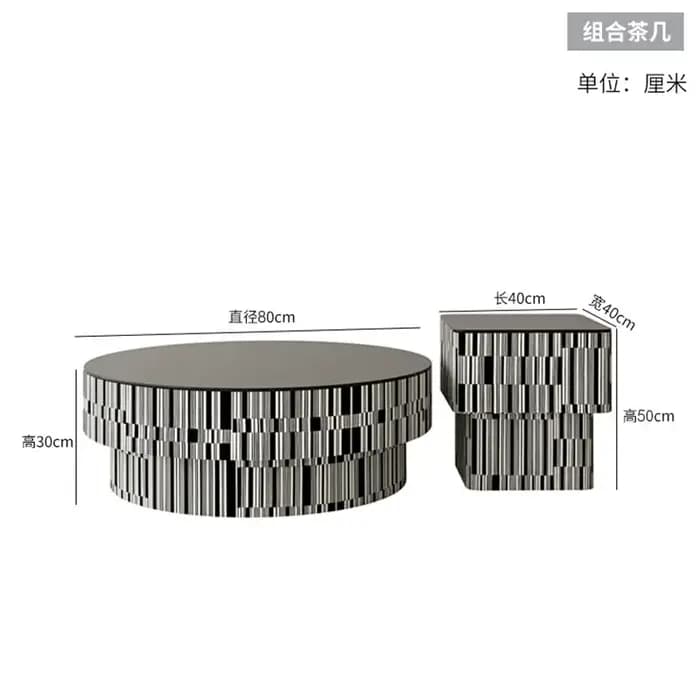 Table Basse Design français moderne luxe rond carré