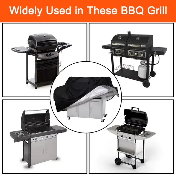 Juste de Protection Ronde pour Barbecue d'Extérieur