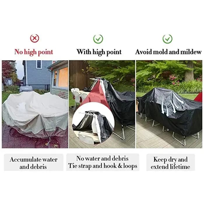 Housse de meubles imperméable, 36 tailles, pour jardin extérieur, Patio, plage, canapé, chaise, Tabl