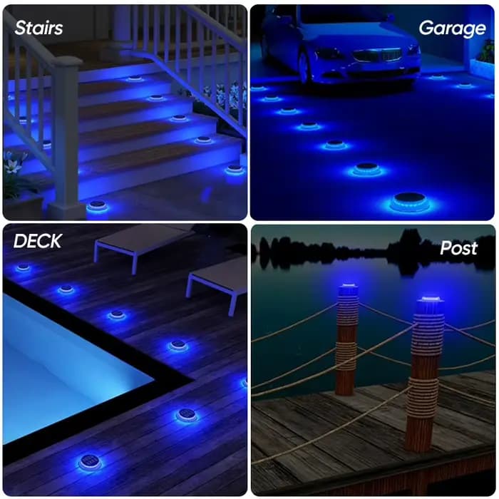 6 paquets de lumières solaires d'allée