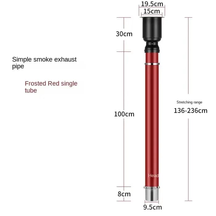 Équipement d'échappement pour magasin de barbecue, tuyau d'échappement rétractable japonais, valve d