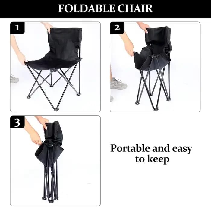 Chaise pliable d'extérieur, chaise de Camping avec poche latérale, chaises de pique-nique en tissu O