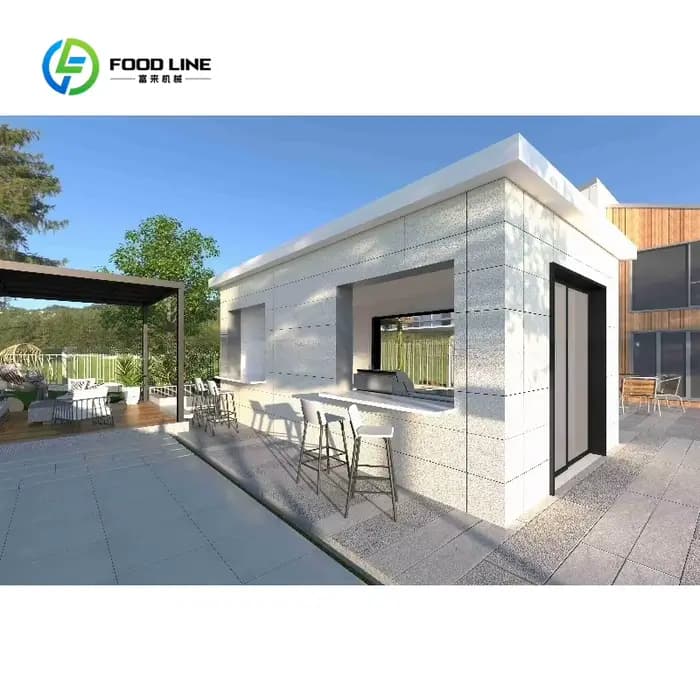 Meubles d'extérieur modulaires en acier inoxydable personnalisés pour barbecue
