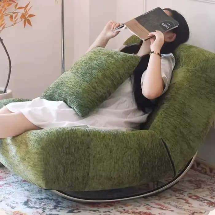Fauteuil à bascule vintage français style Bauhaus