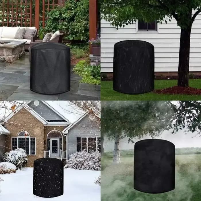 Offre spéciale 71X73CM Anti-poussière protection contre la pluie accessoires de Barbecue en plein air rond Rectangle
