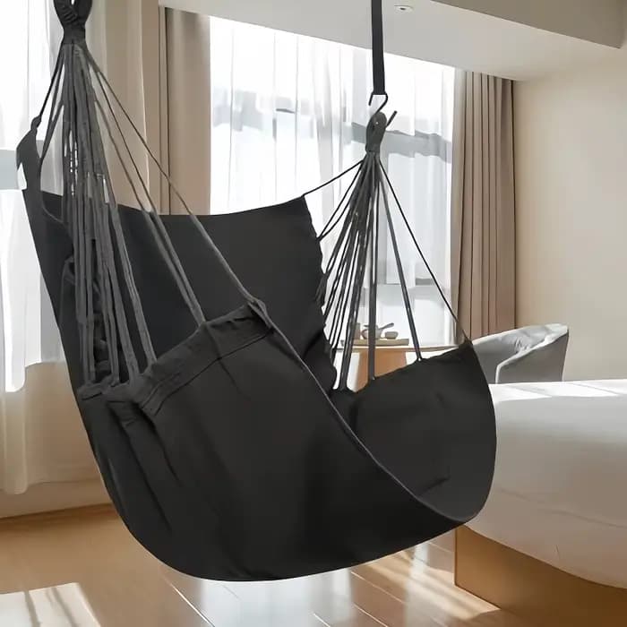 Chaise hamac relaxante et décontractée en tissu, balançoire et confort à bascule pour les dortoirs u
