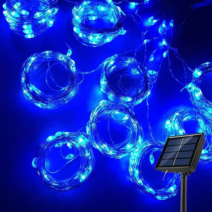 Rideau lumineux solaire imperméable pour l'extérieur