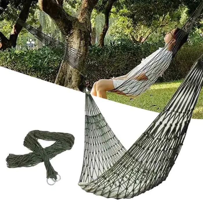 Hamac de Sport de plein air Portable, filet de maille de hamac de Camping en plein air pour jardin p