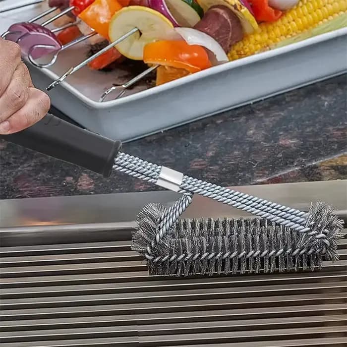 Brosse de nettoyage de Barbecue en acier inoxydable