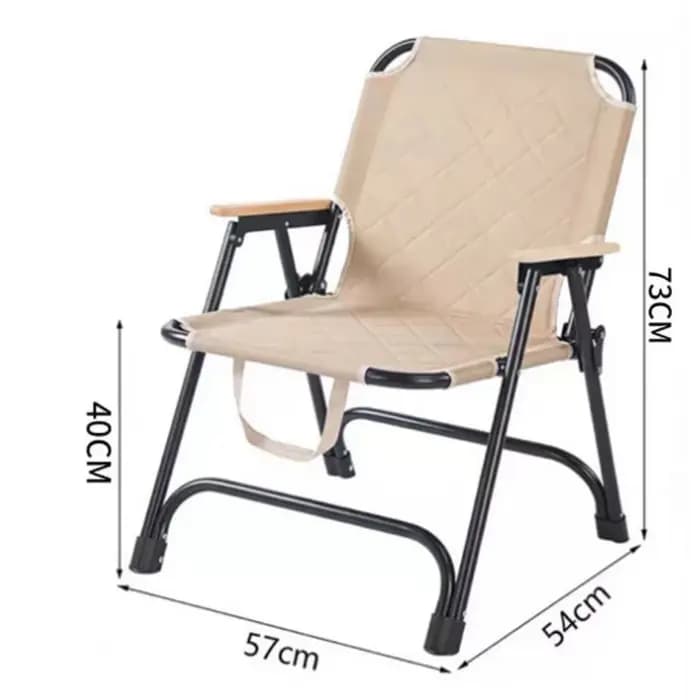 Chaise pliante Kemet avec renfort du dossier, chaise de camping portable pour la plage, la pêche, le pique-nique, le barbecue en plein air, les voyages