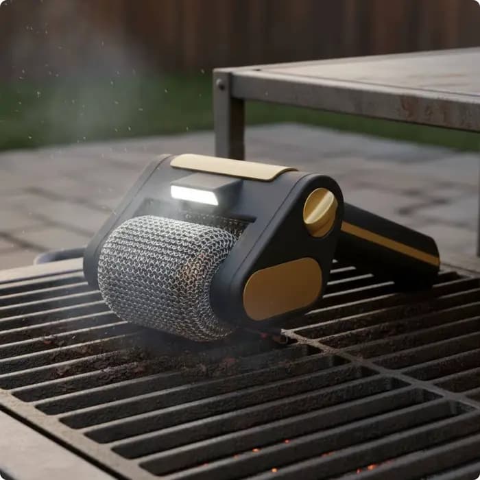 Brosse de nettoyage pour barbecue en acier inoxydable