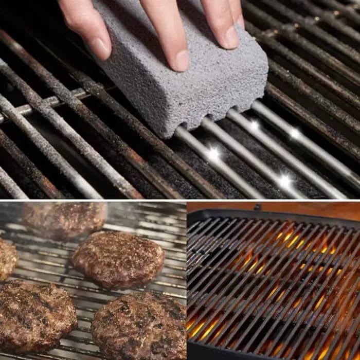 Brique de pierre ponce pour le nettoyage des grilles de barbecue