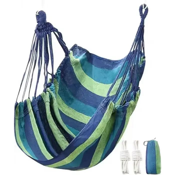 Siège suspendu pour camping en plein air, chaise hamac portable pour jardin et cour, chaise de loisi