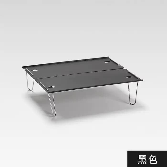 Table de camping pliante pratique en aluminium, mini épissage en alliage d'aluminium, table de barbe