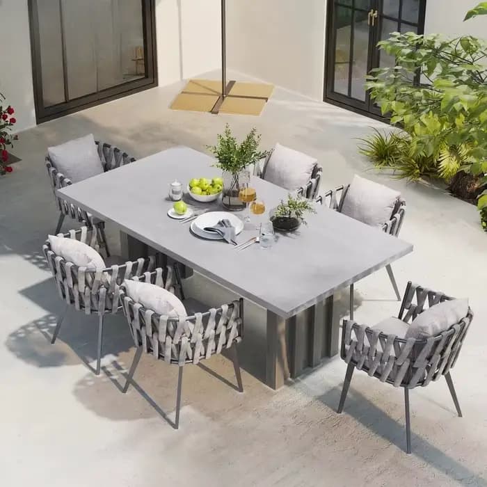 Ensemble de salle à manger d'extérieur de haute qualité, ensemble d'extérieur moderne, meubles de Pa