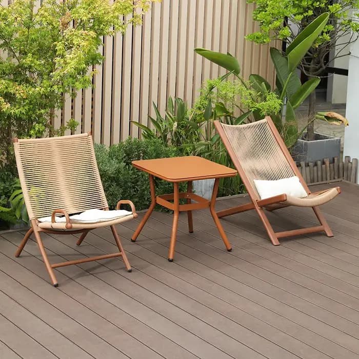 Chaise longue pliante d'extérieur