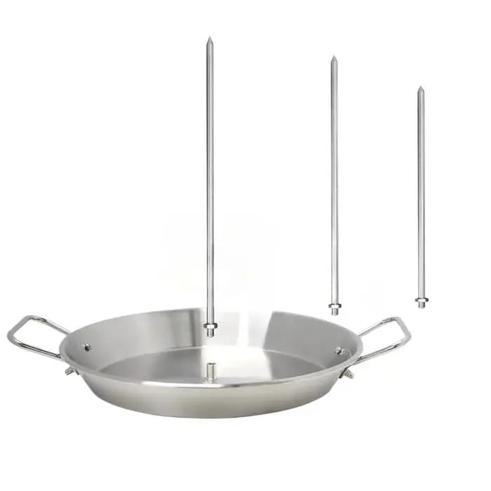 Support de brochette de rôtissoire à broche verticale en acier inoxydable