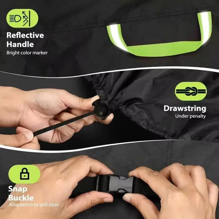 Housse de protection pour barbecue d'extérieur 210D