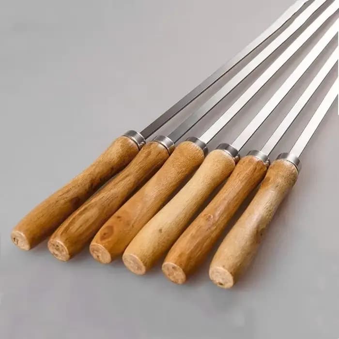 Brochette de Barbecue en acier inoxydable de 42cm