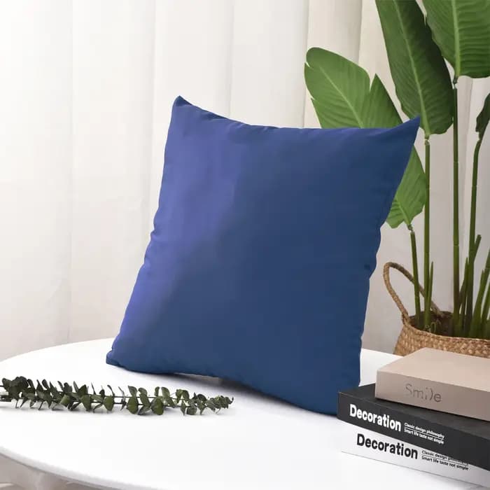 Housse de coussin de jardin solide et imperméable en sergé