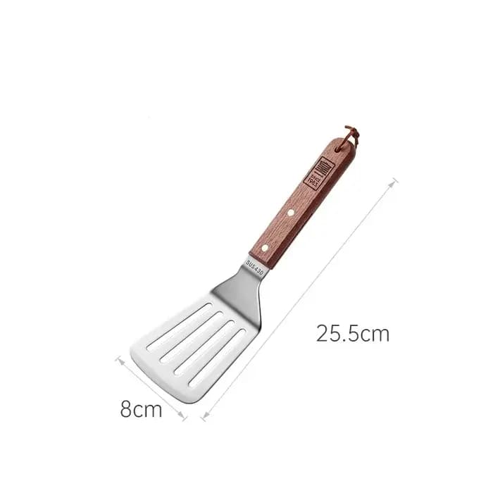 COOKER KING Spatule et grattoir à gril en acier inoxydable