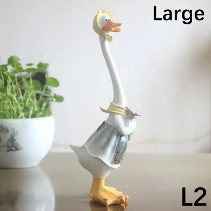 Statue de jardin en résine, figurines de canards, famille de canards, ornements de cour, œuvres d'art, sculptures d'animaux, décoration moderne pour la maison