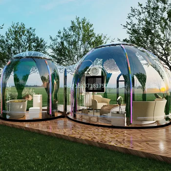 Dôme à bulles de luxe pour hôtel et complexe hôtelier en plein air