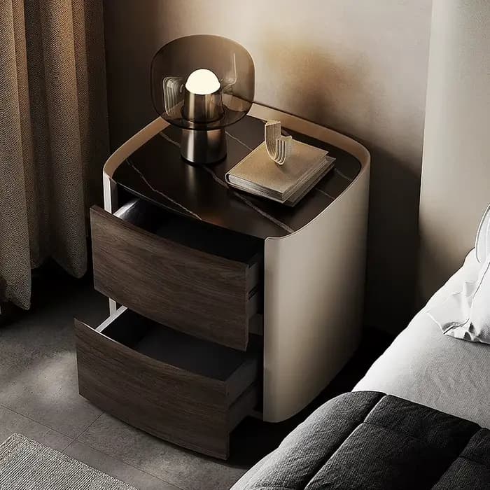 Table De nuit Simple De luxe rangement moderne Table De chevet De Style italien exquis à la mode Mes