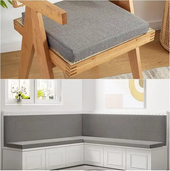 Coussins de banc de 5cm de Long, siège de chaise, oreiller de canapé, baie vitrée, coussin décoratif pour canapés, siège de banc de jardin, balançoire, siège arrière