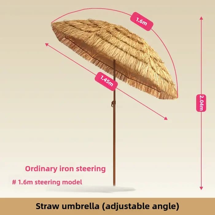 Parasol de plage extérieur grand pliable jardin piscine Patio