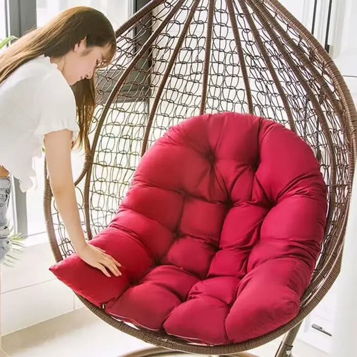 120x80cm panier suspendu oeuf chaise coussin extérieur canapé balançoire