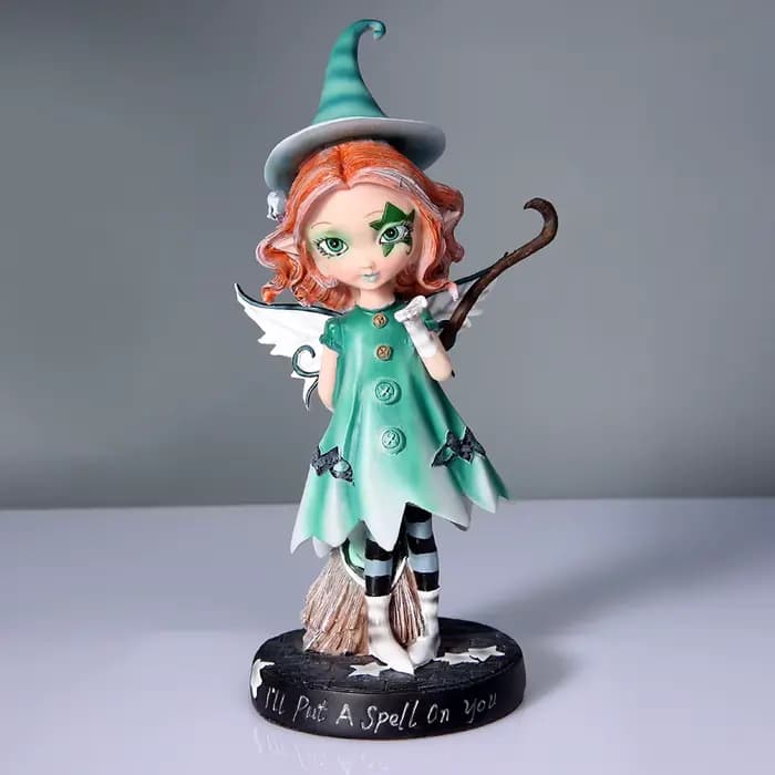 Fée magique jardin ornement Figurine résine décor cadeau aile fée Figurines Collection