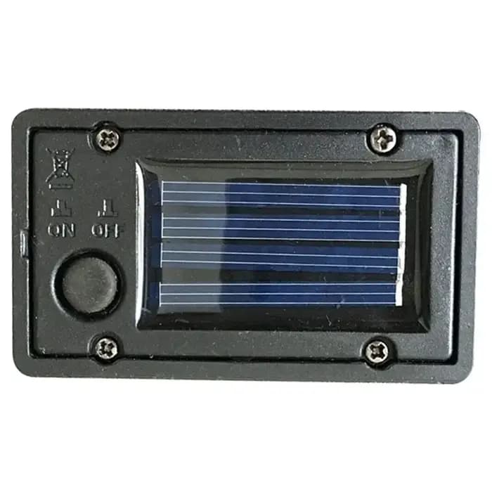 Boîte de rangement solaire carrée pour lampe LED de jardin