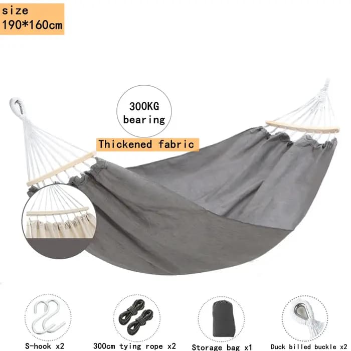 Double hamac d'extérieur portable