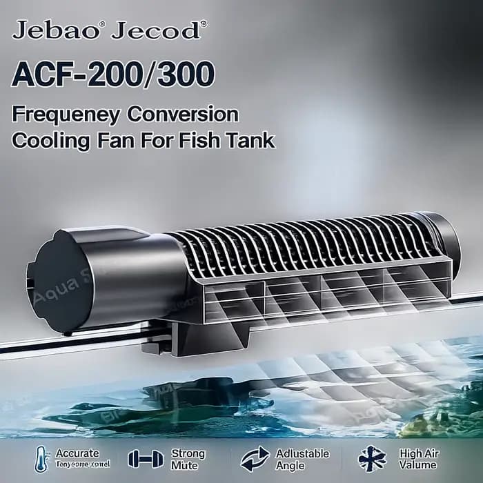 Jebao Jecod ACF-300 ACF-200 DC12V ventilateur de refroidissement automatique réglable pour Aquarium d'eau douce