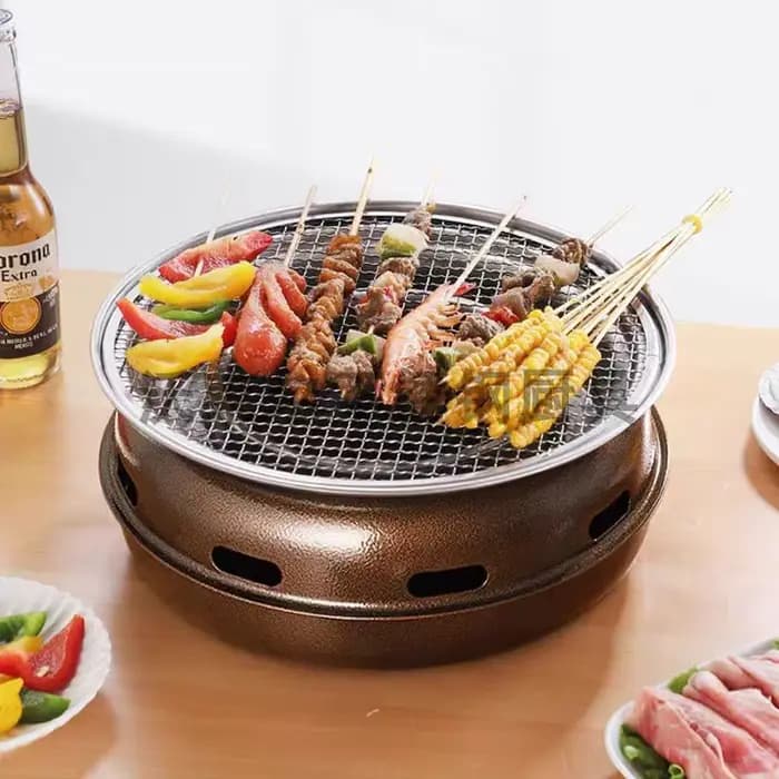 Barbecue rond de Style coréen