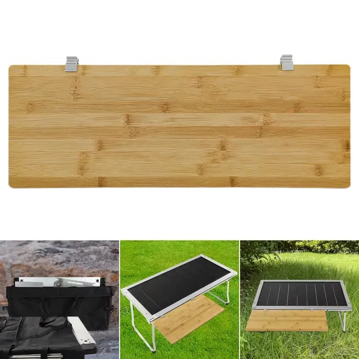 Planche d'extension de table extensible en bambou pour outils de grillades