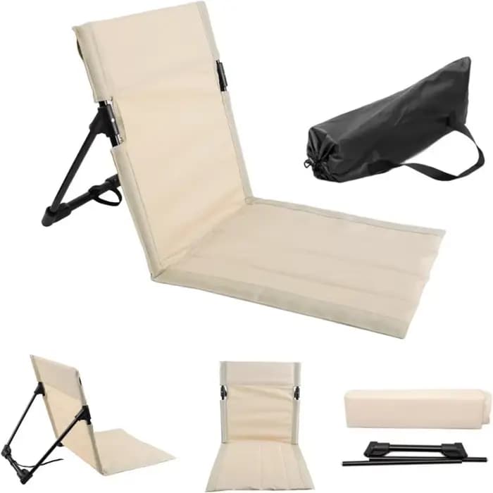 Chaise pliante d'extérieur avec coussin de dossier