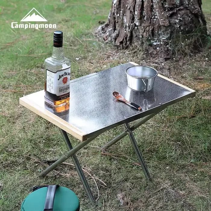 Table de camping extérieure portable avec sac de rangement