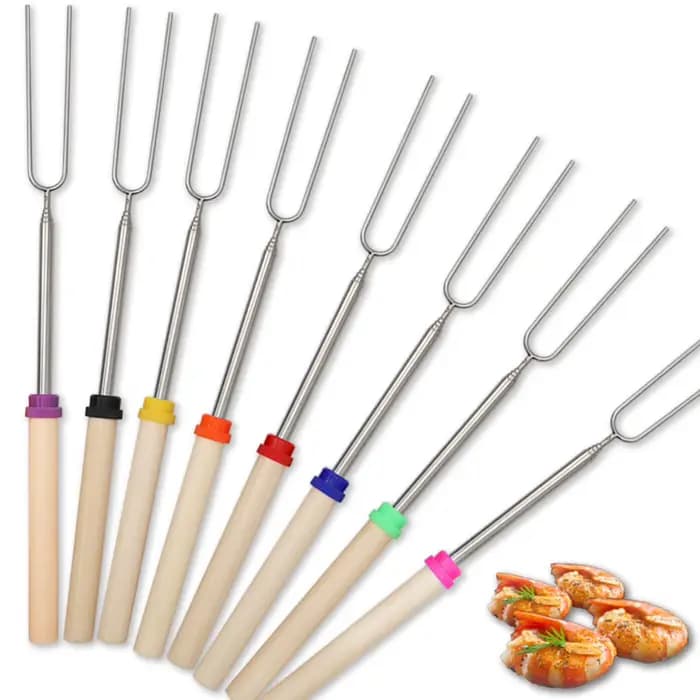 Fourchettes de Barbecue télescopiques réglables