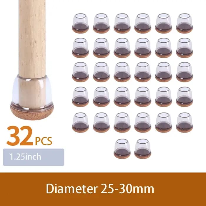 Capuchons de protection antidérapants pour pieds de Table ou de chaise