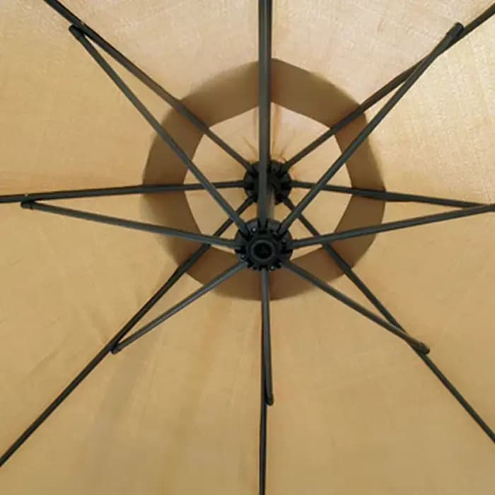 400 cm de diamètre Parasol haut tissu