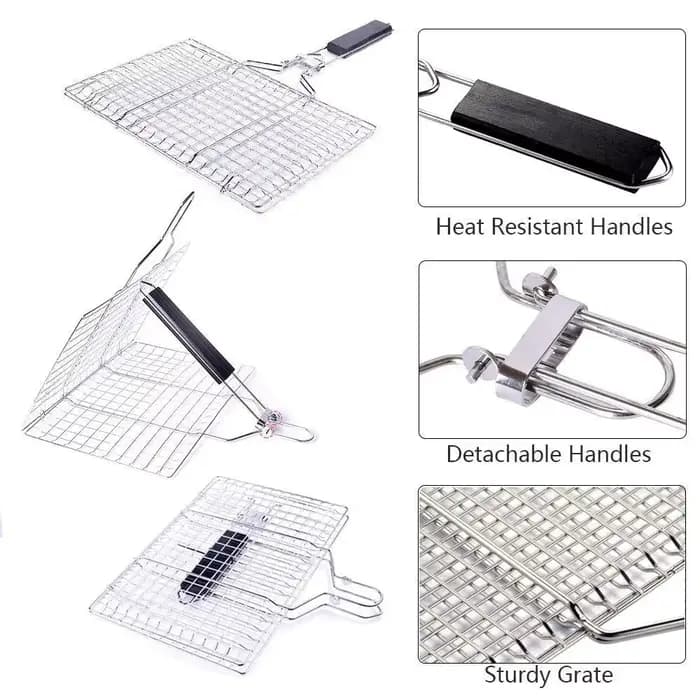 Maille antiarina en acier inoxydable pour barbecue