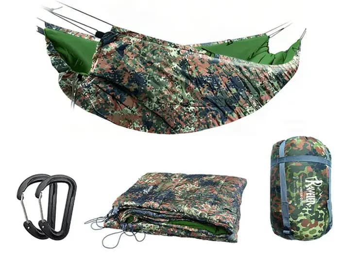 Hamac de Bushcraft à Déploiement Rapide TRAVELER avec Moustiquaire