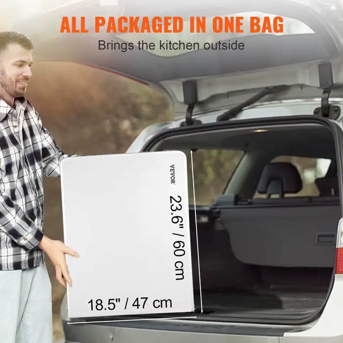 SucceBuyFolding Table de pique-nique cuisine Camping placards valise en aluminium Table avec sac de