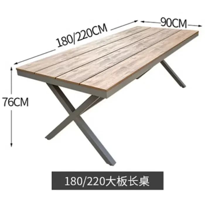 Ensemble de salle à manger de jardin extérieur