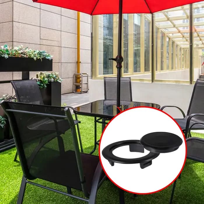 Anneau de trou de parapluie de table et capuchon